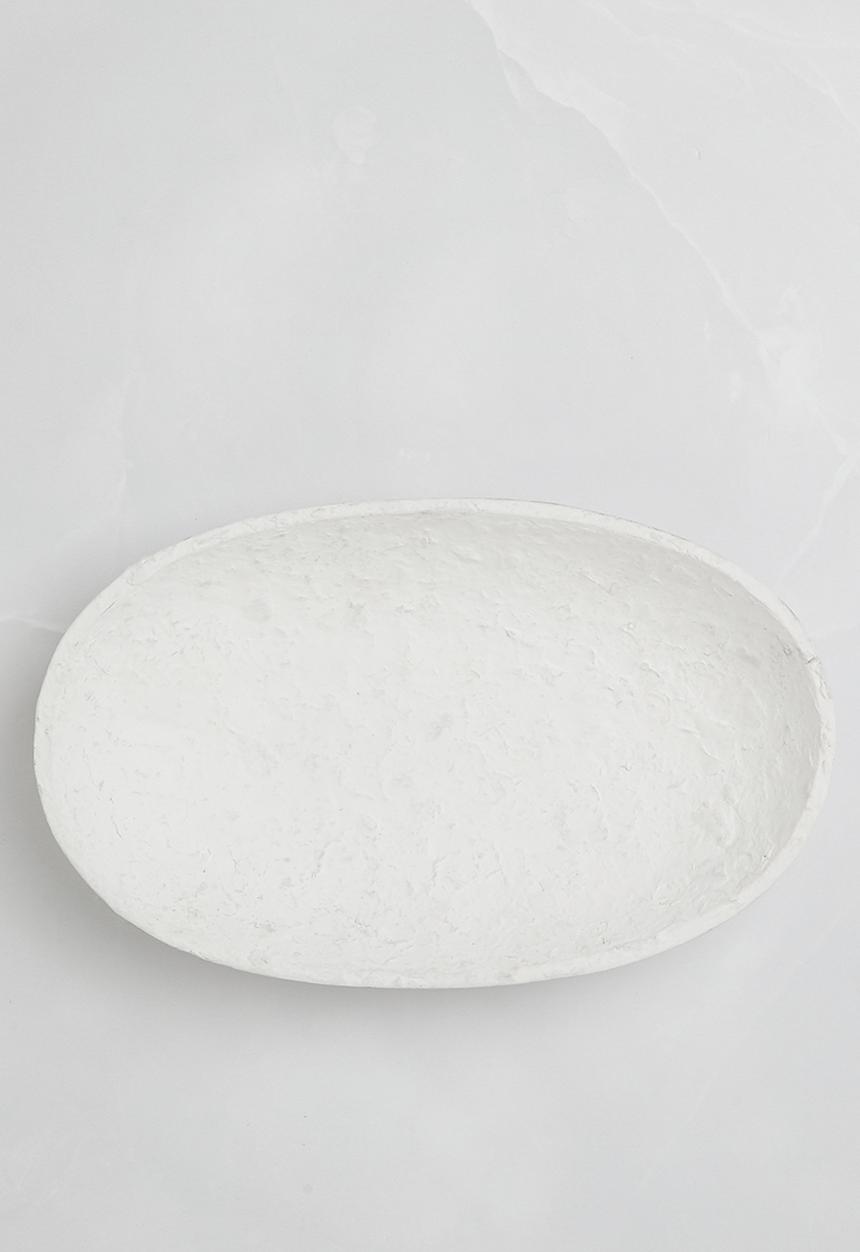 Sixth Floor - Paper Mache Décor Tray - White