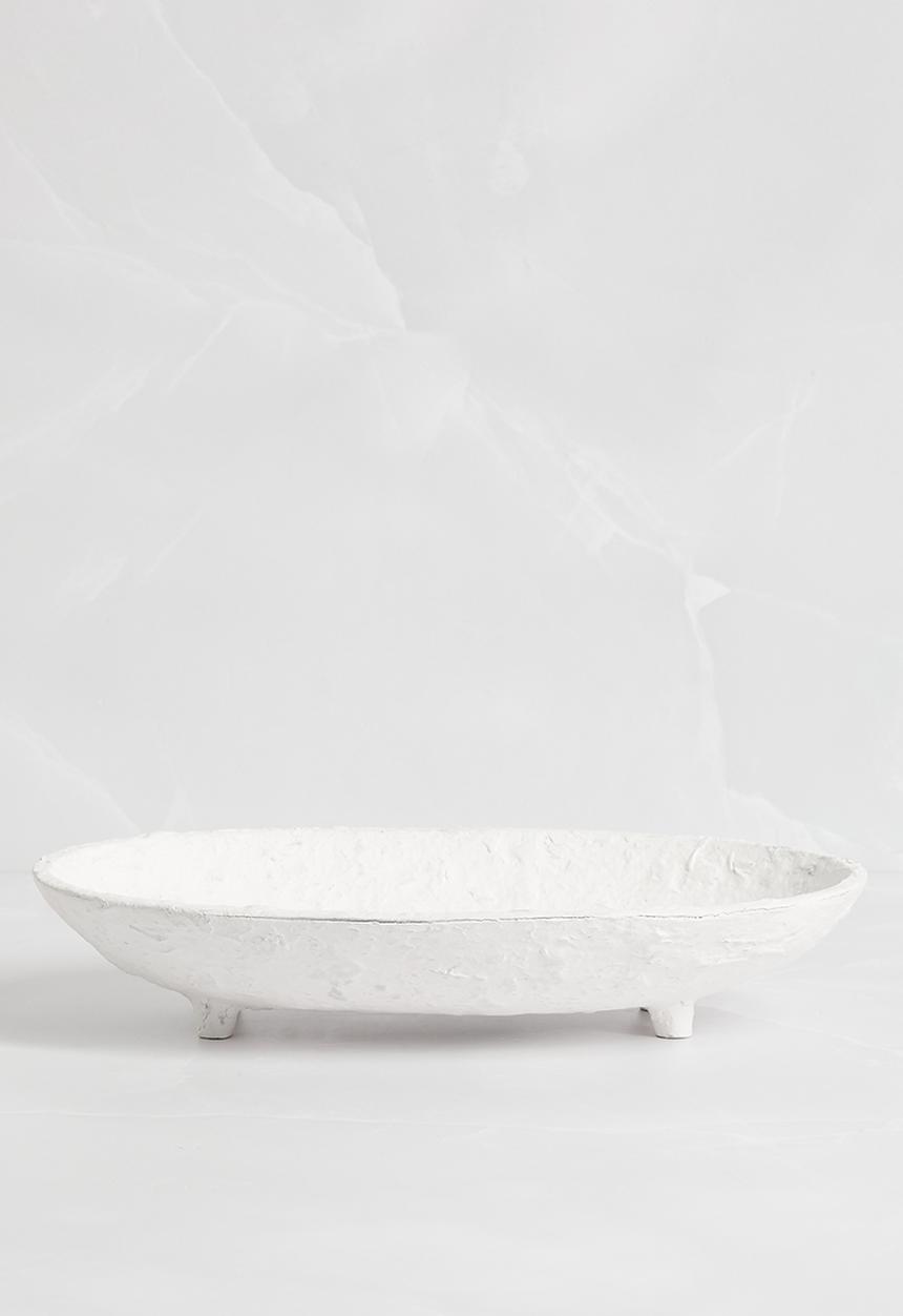 Sixth Floor - Paper Mache Décor Tray - White