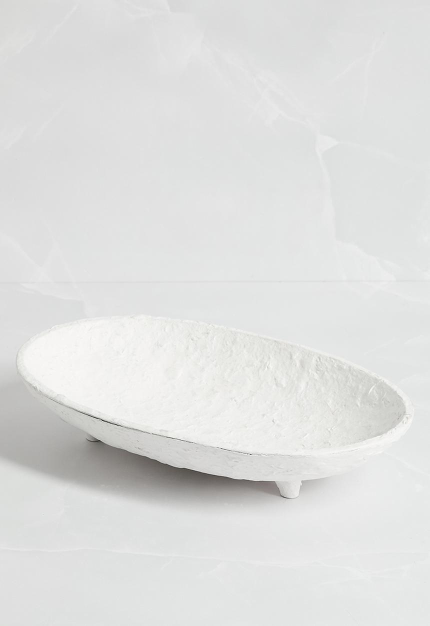 Sixth Floor - Paper Mache Décor Tray - White