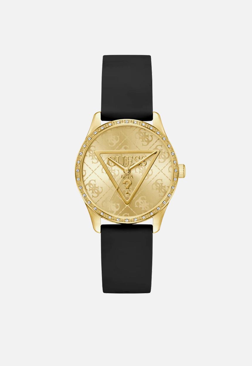 GUESS - Roxy Ladies Analog Watch - Black/Gold