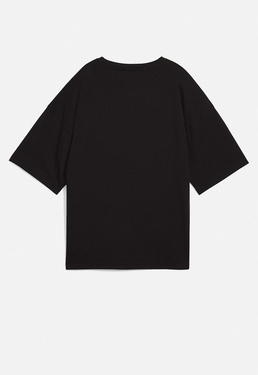 PUMA - Wardrobe Ess Oversized Tee Wck - Puma Black