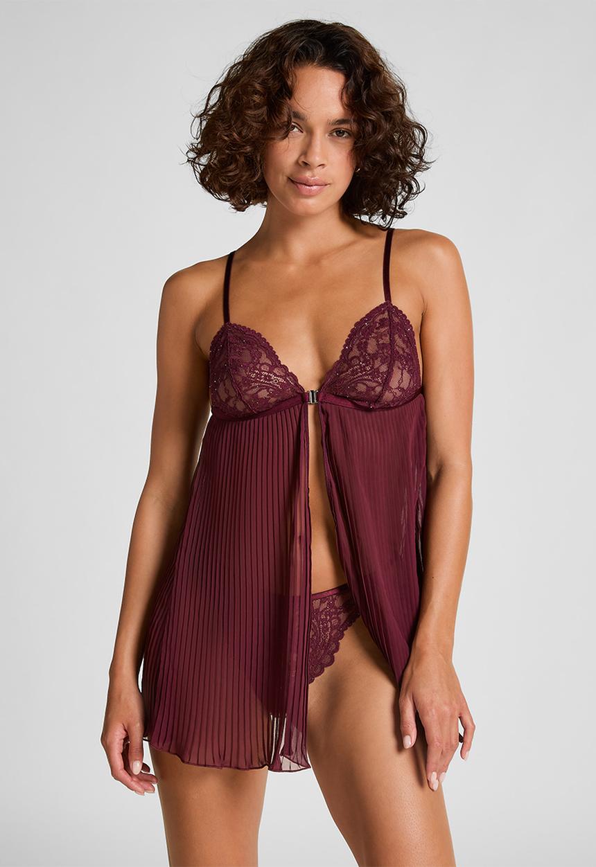 Hunkemoller - Isadora babydoll set - red