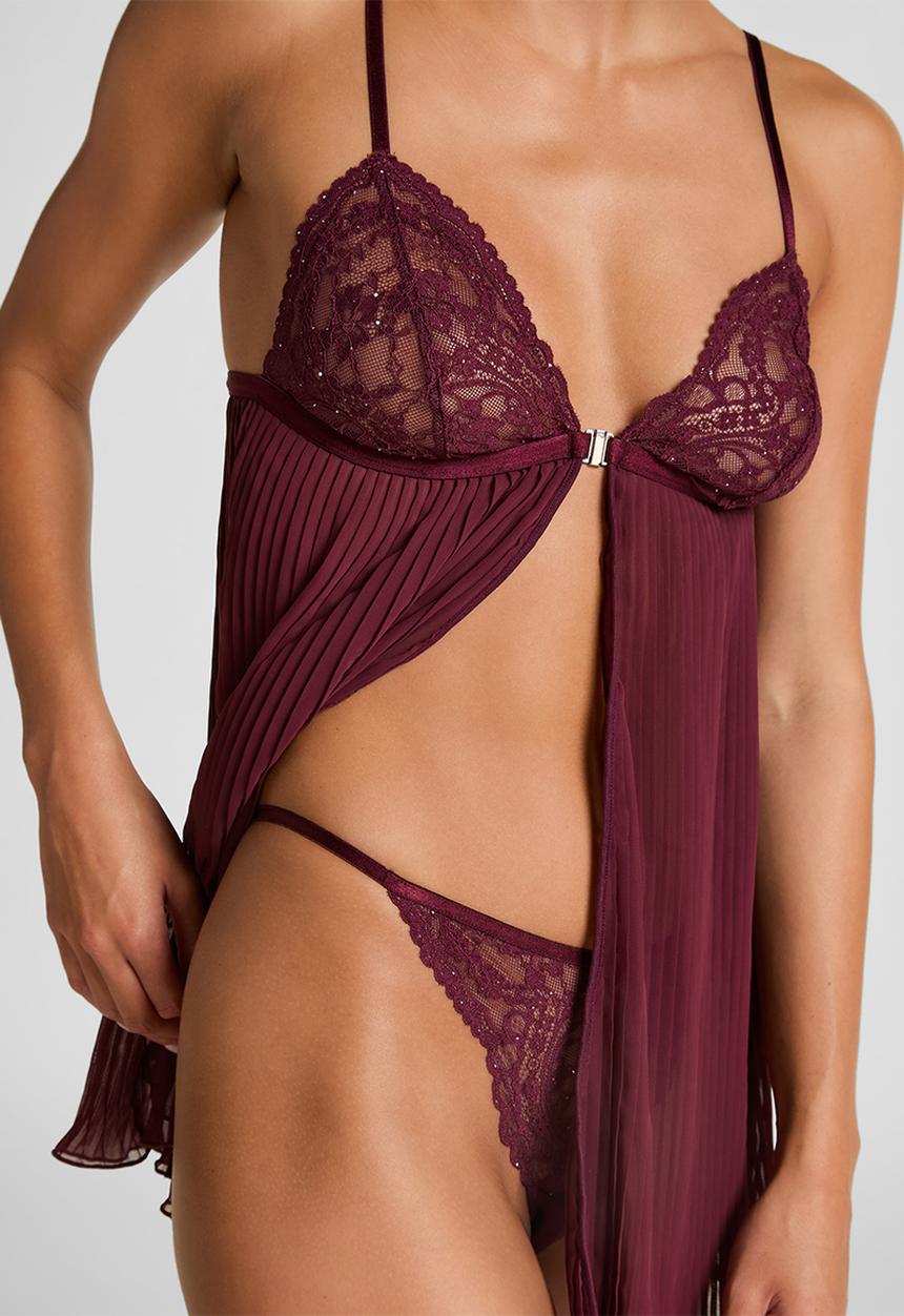 Hunkemoller - Isadora babydoll set - red