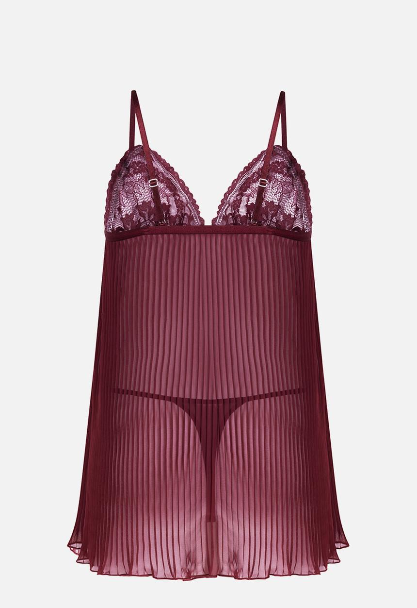 Hunkemoller - Isadora babydoll set - red