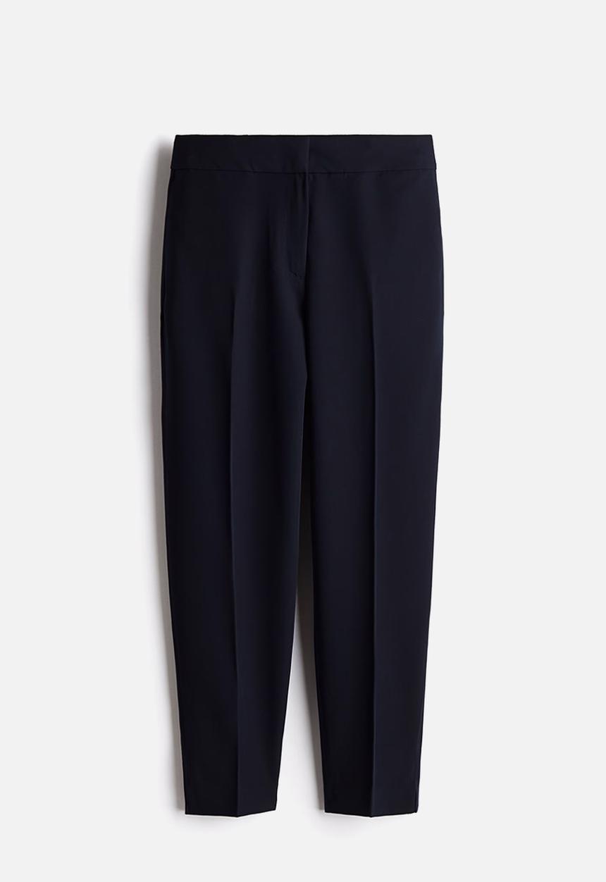 H&M - Ankle-length cigarette trousers - navy blue