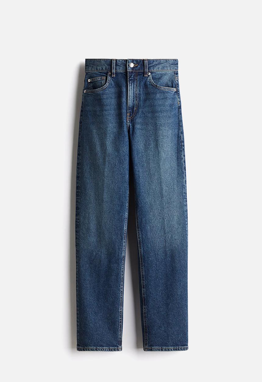 H&M - Straight high jeans - denim blue