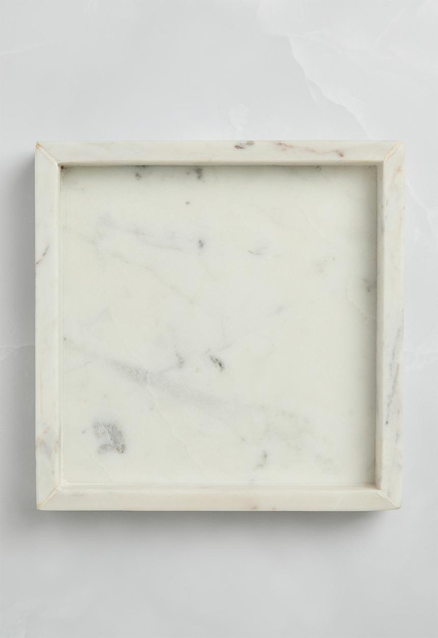 Sixth Floor - Marble Tray Small - White