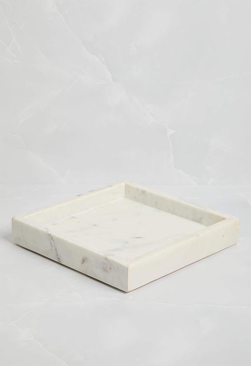 Sixth Floor - Marble Tray Small - White