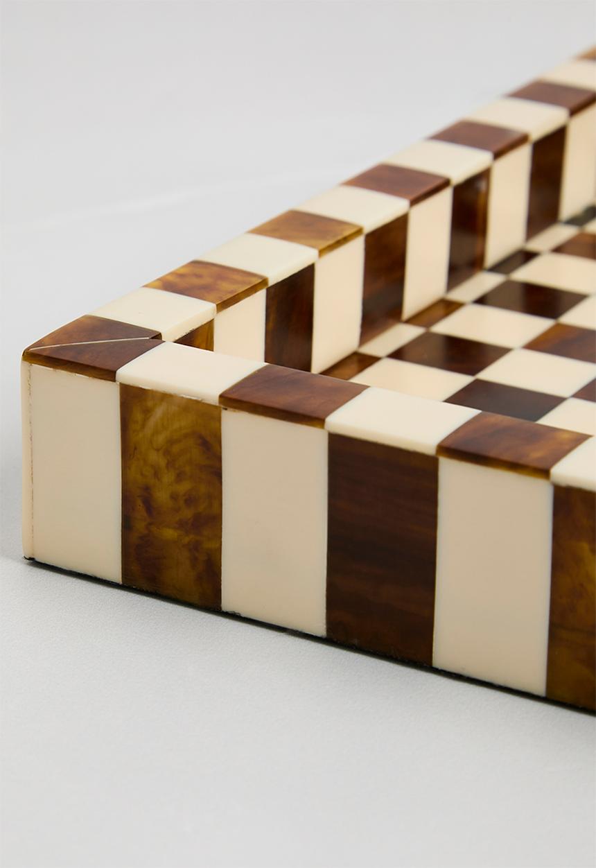 Sixth Floor - Rectangle Resin Inlay Tray - Natural