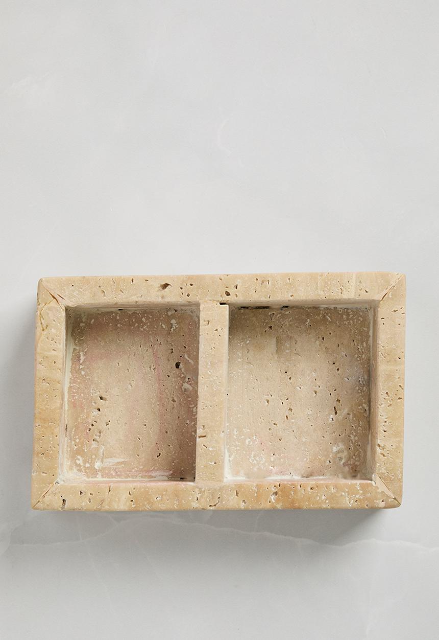 Sixth Floor - Travertine Trinket Tray - Natural