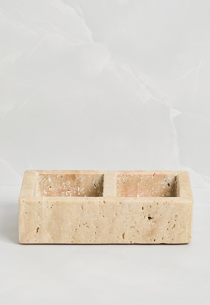 Sixth Floor - Travertine Trinket Tray - Natural