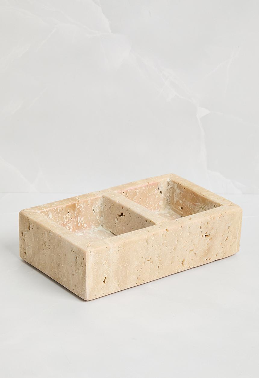 Sixth Floor - Travertine Trinket Tray - Natural