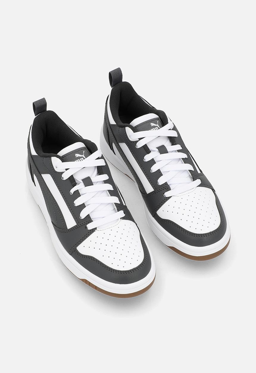 PUMA - Puma Rebound V6 Lo Jr - Puma White-Dusky Gray-Gum