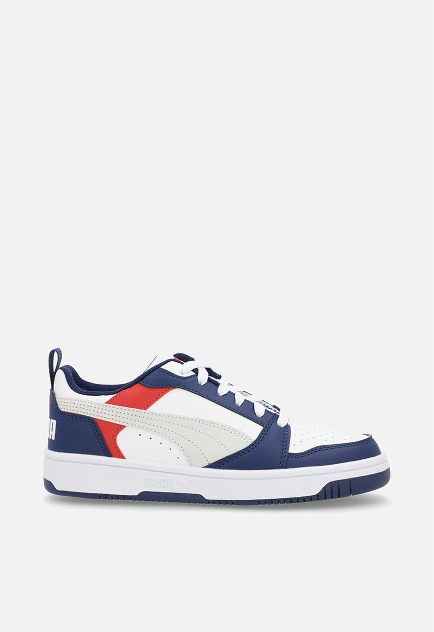 PUMA - Puma Rebound V6 Lo Jr - Blue Jewel-Feather Gray-Puma White