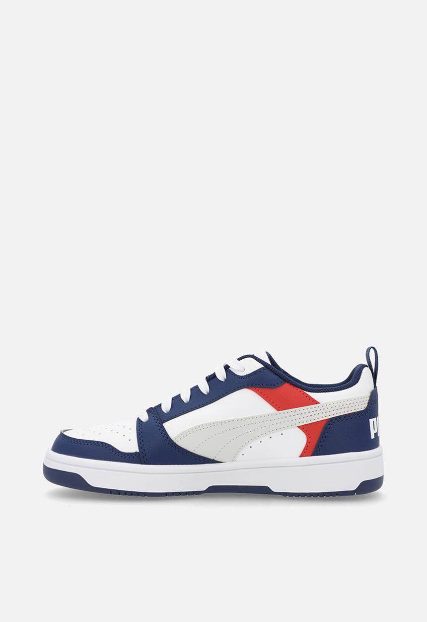 PUMA - Puma Rebound V6 Lo Jr - Blue Jewel-Feather Gray-Puma White