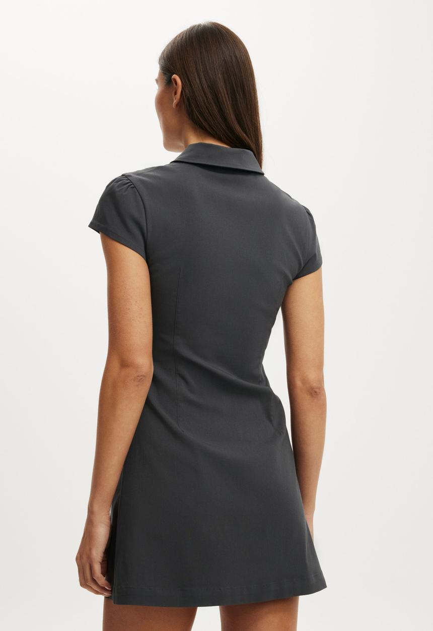 Cotton On - Nico stretch mini dress - charcoal