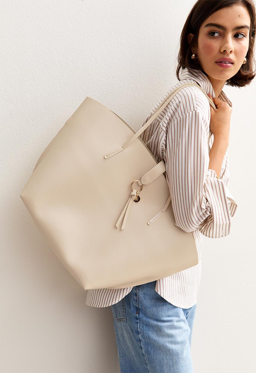 New Look - Wynter winged HS tote - cream