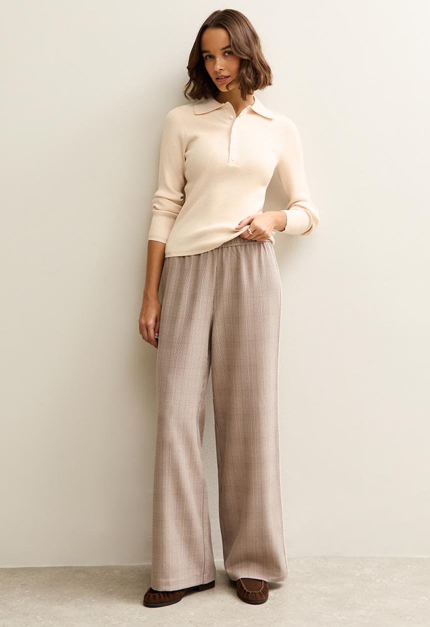 New Look - Mock shell collar henly - cream