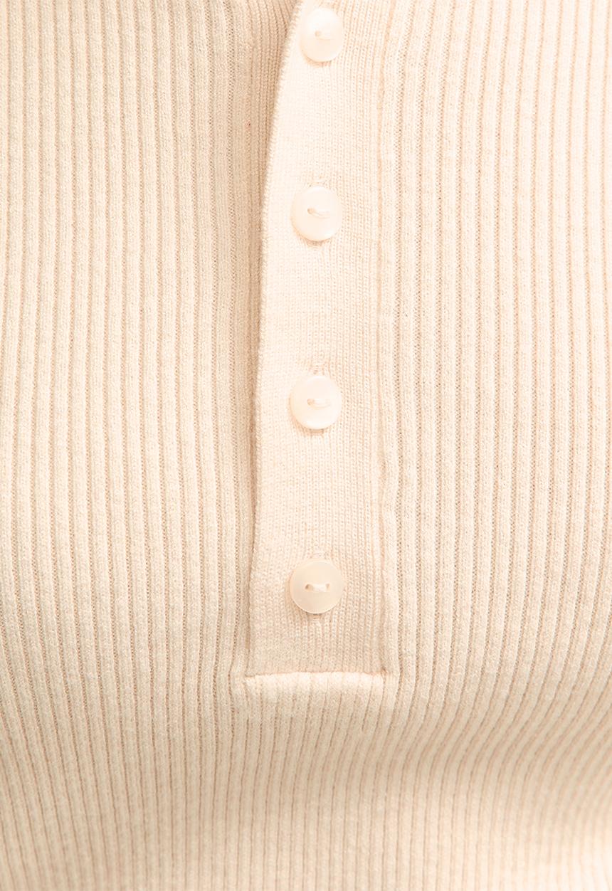 New Look - Mock shell collar henly - cream