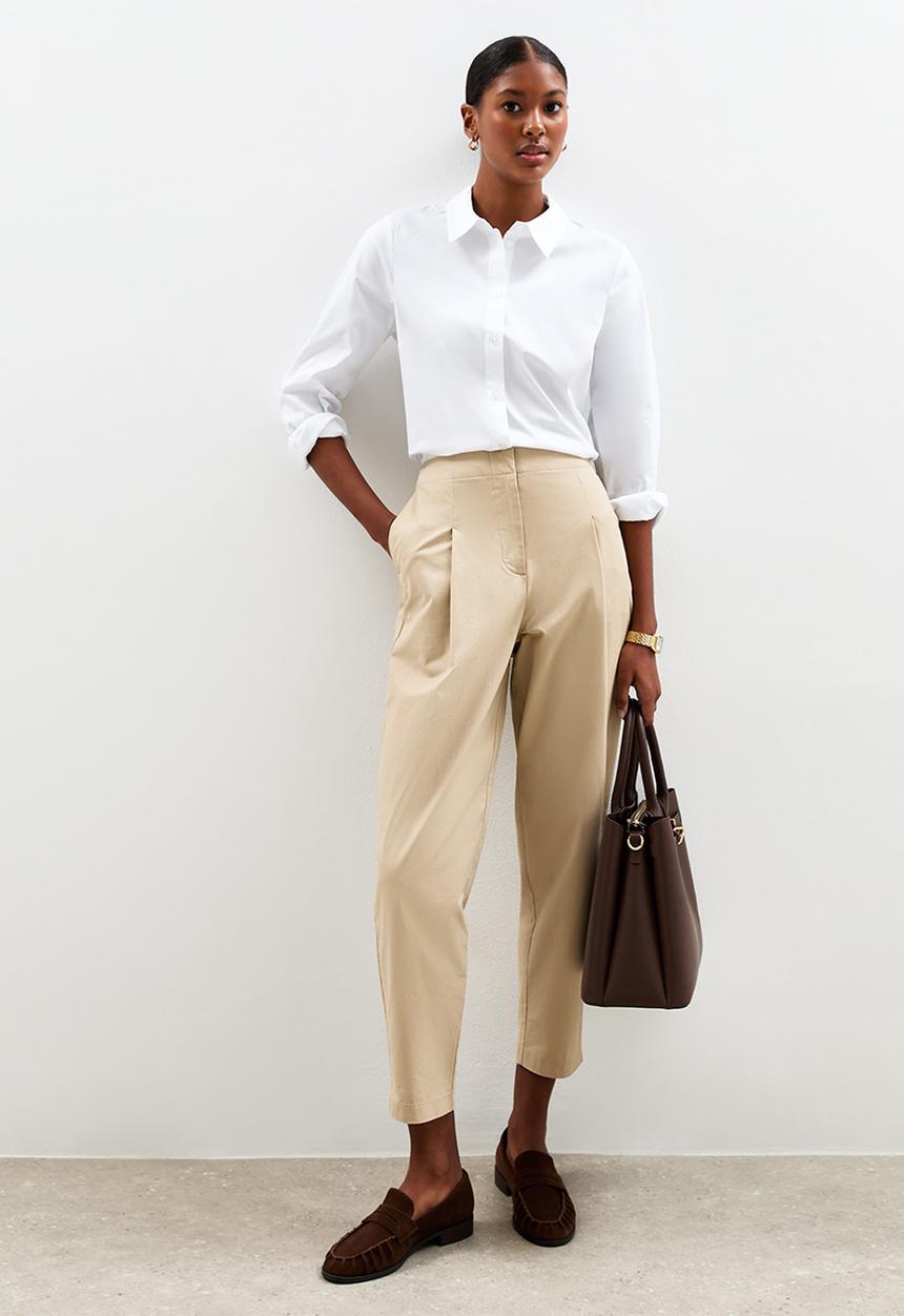 New Look - Vde sadie slim pc shirt - white