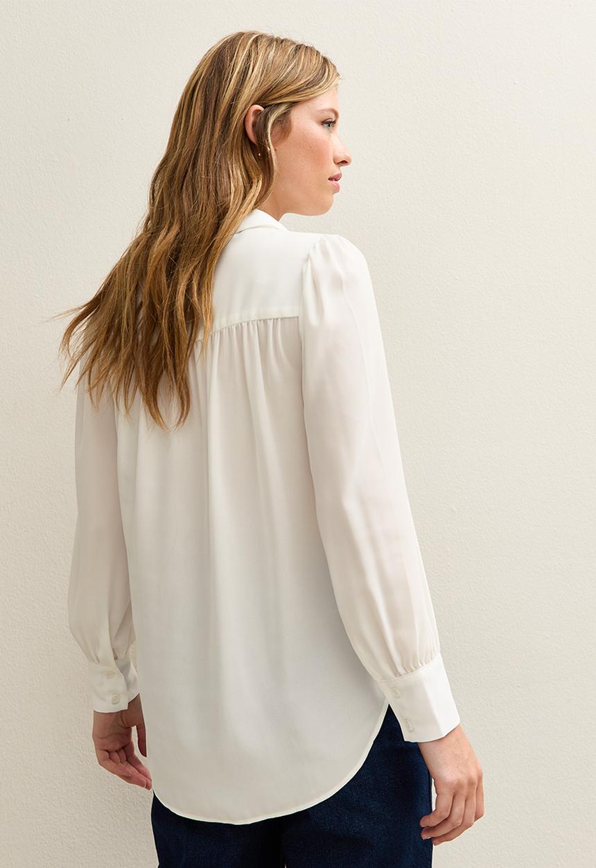 New Look - K vde plain colleen ls shirt - stone