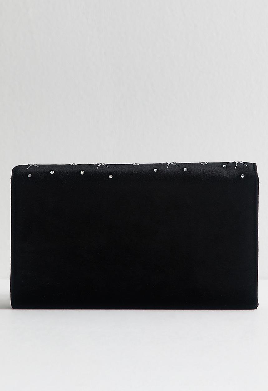 New Look - Constellation embossed clutch - black