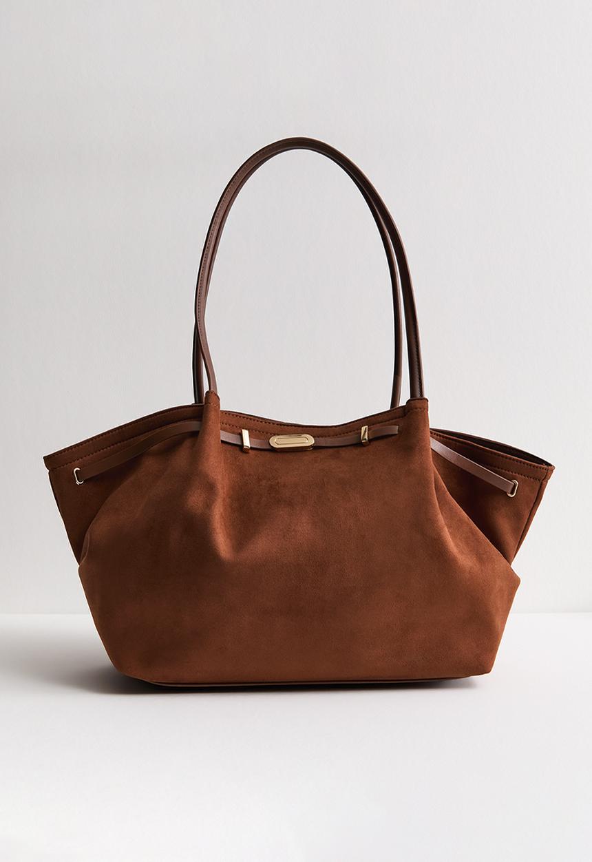 New Look - Soft winged slouch tote - brown