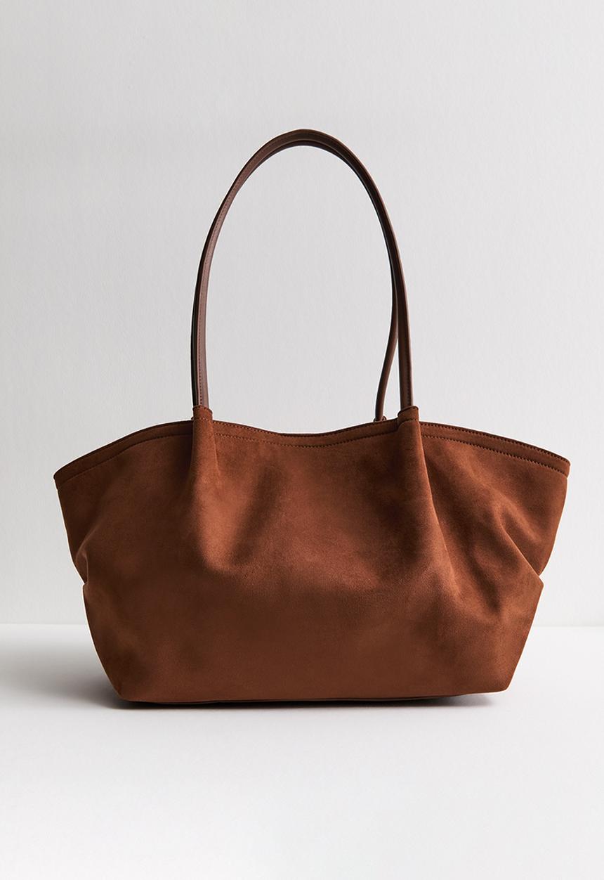 New Look - Soft winged slouch tote - brown