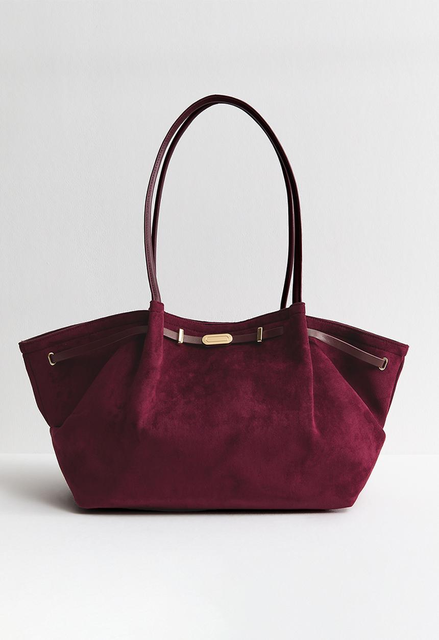 New Look - Soft winged slouch tote - burgundy