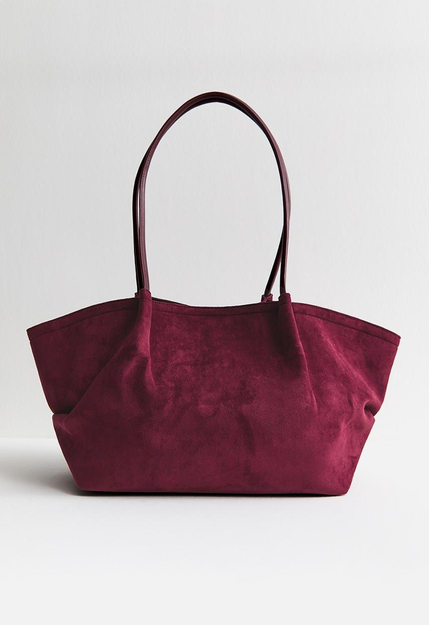 New Look - Soft winged slouch tote - burgundy