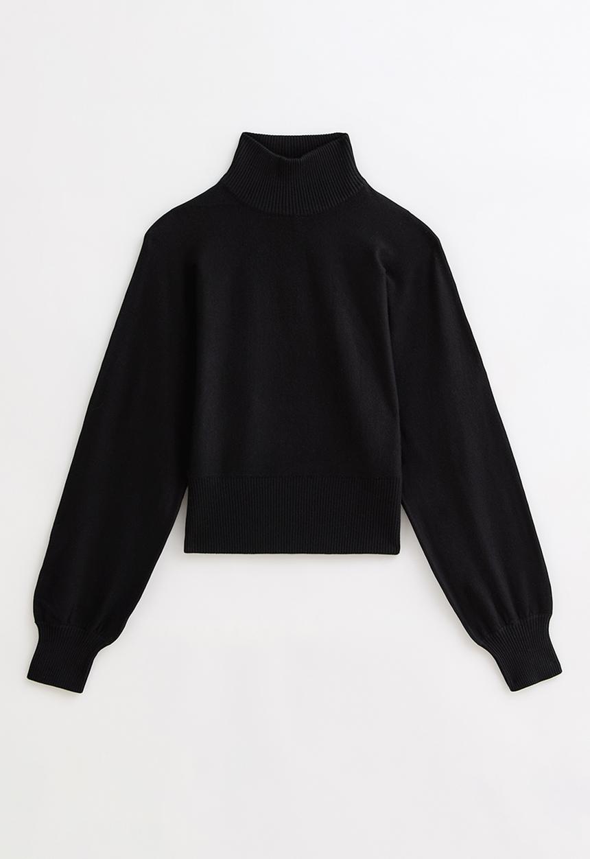 New Look - Op High Neck Knit Jumper - black