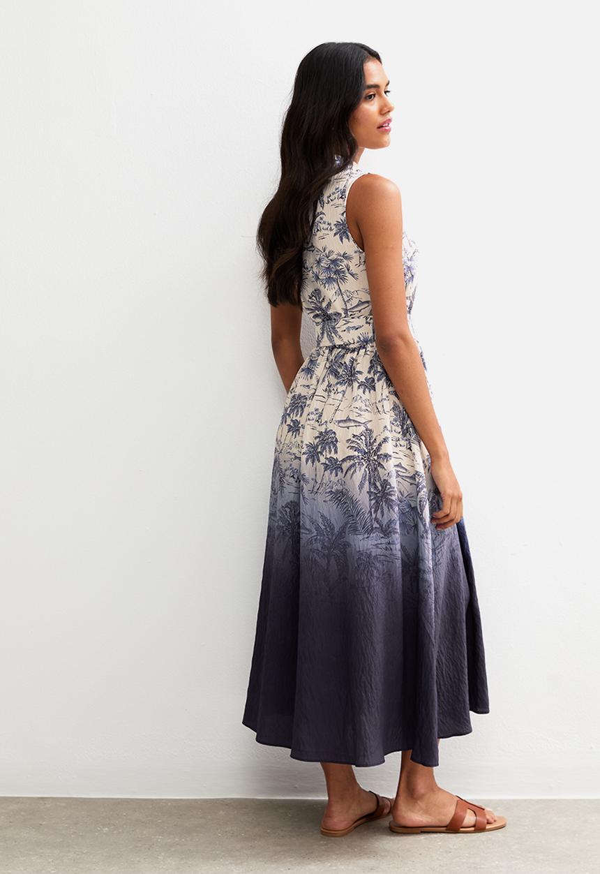 New Look - Ombre Toilesless shirt midi - purple