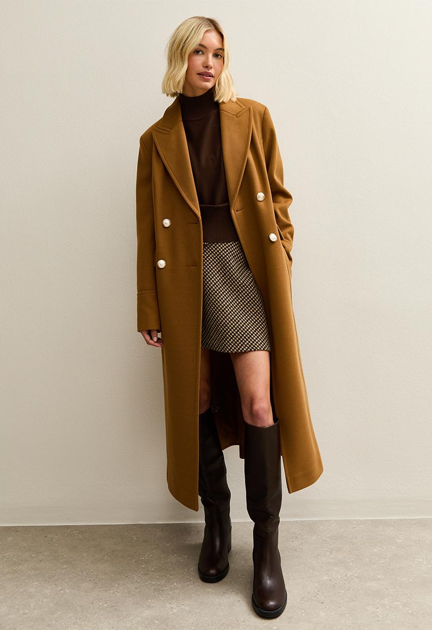 New Look - Op High Neck Knit Jumper - dark brown