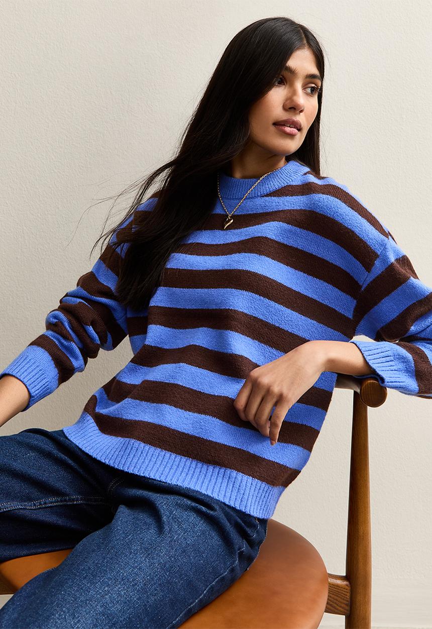 New Look - Op K vde stripe - brown