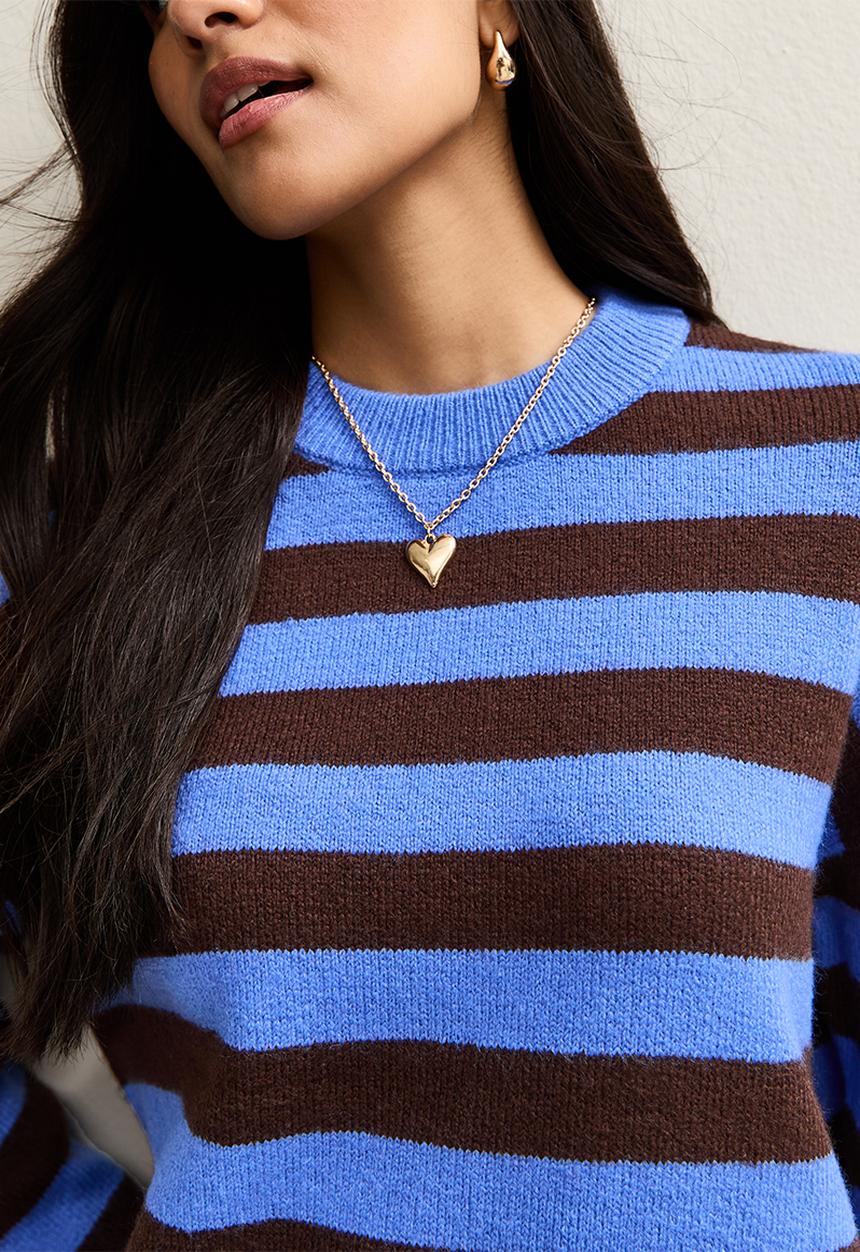 New Look - Op K vde stripe - brown