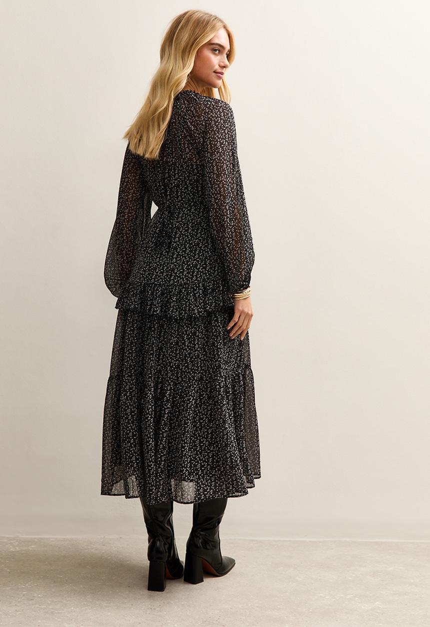 New Look - Dylan ditsy dress - black