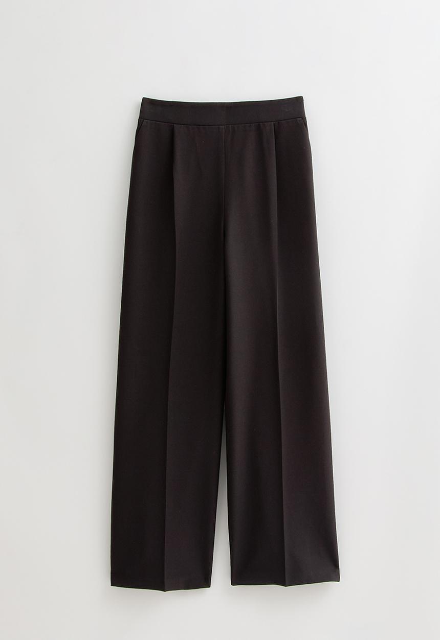 New Look - Pull On Wide Leg Trousers - black