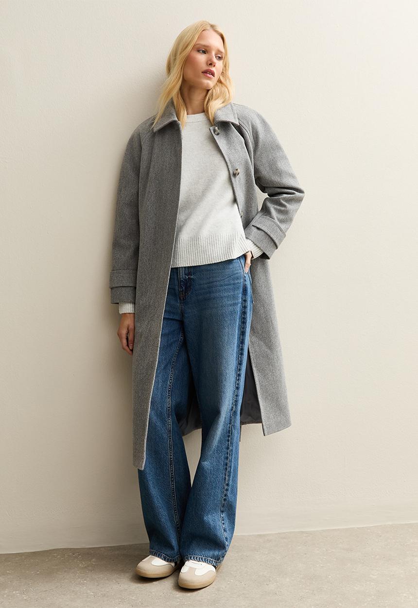 New Look - Crew Neck Jumper - lt grey