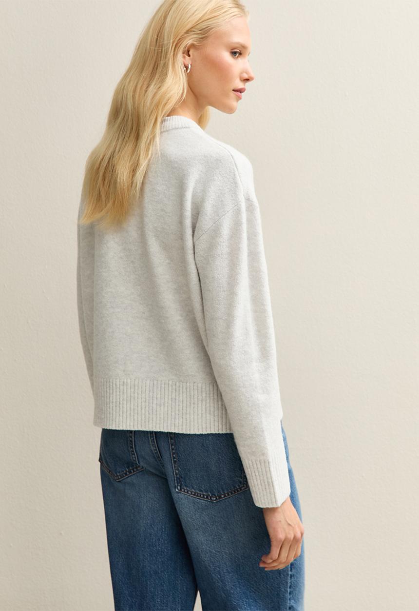 New Look - Crew Neck Jumper - lt grey