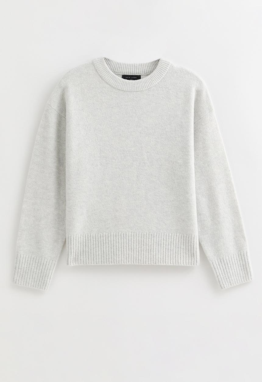 New Look - Crew Neck Jumper - lt grey