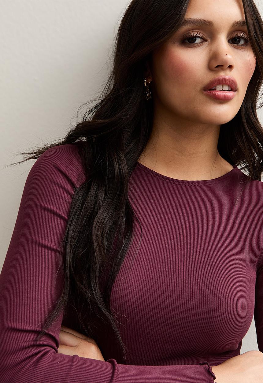 New Look - Babylock tee - dk burgundy
