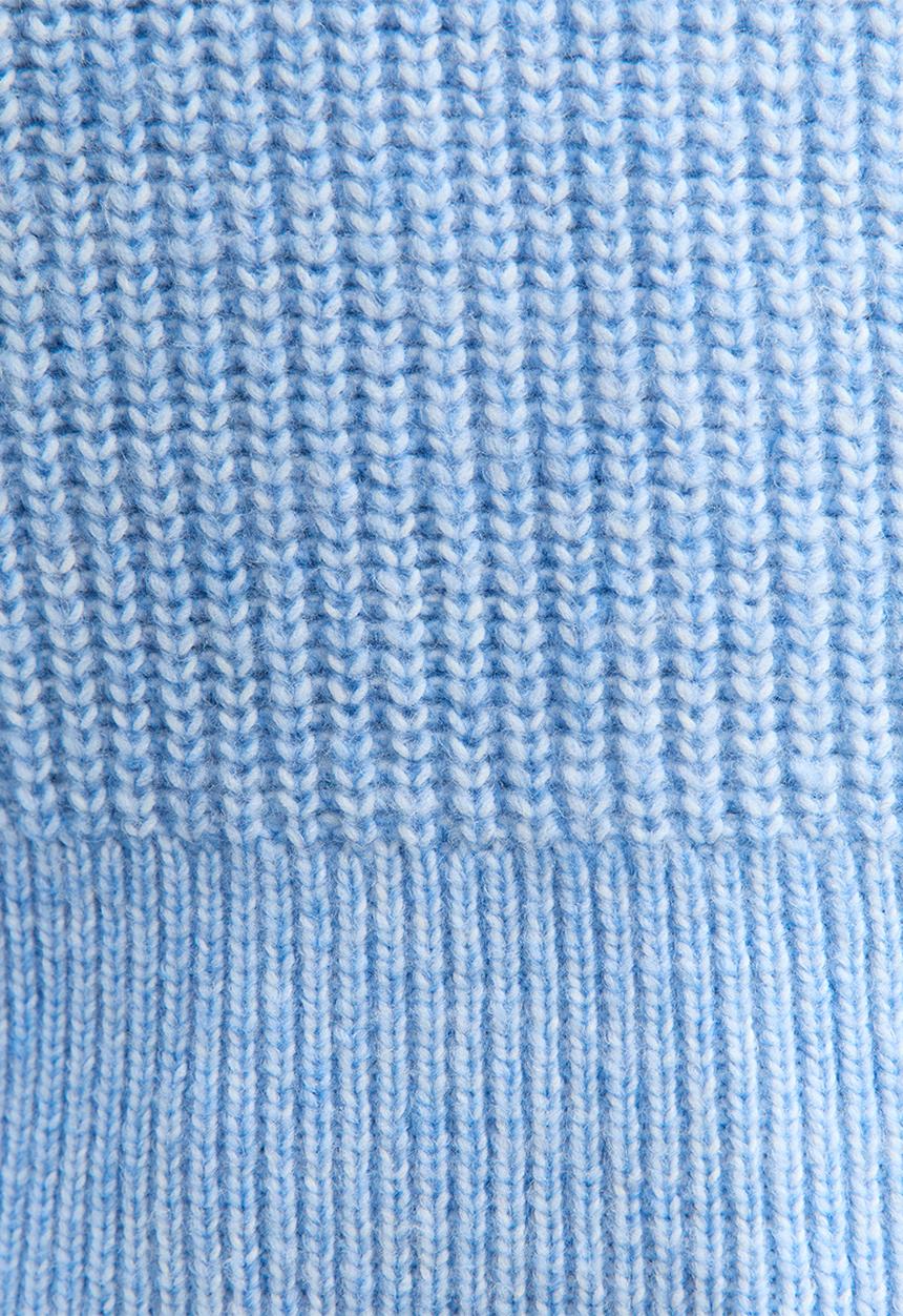 New Look - Collared knit jumper - mid blue