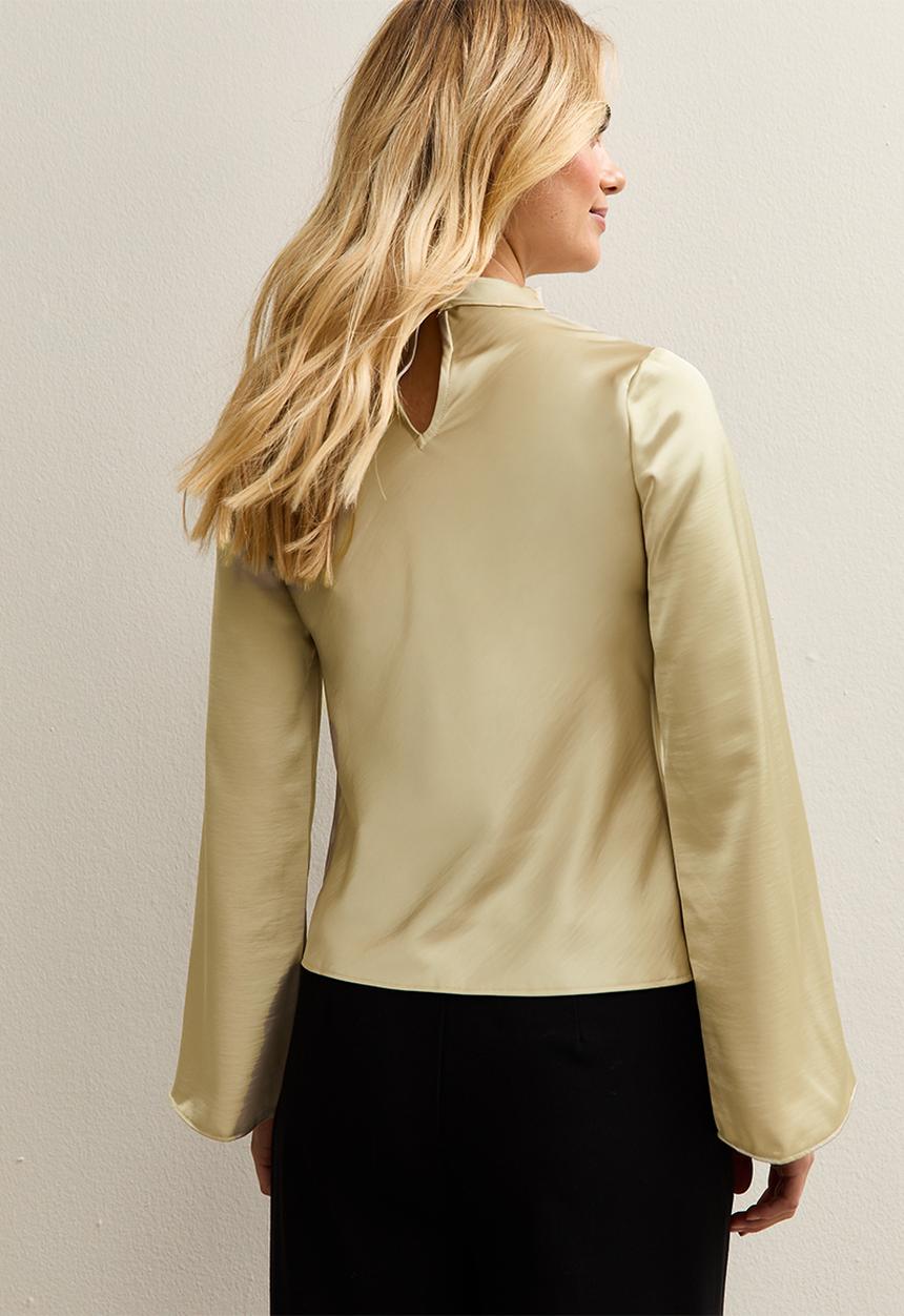 New Look - Ec k carter champagne cowl shell - stone