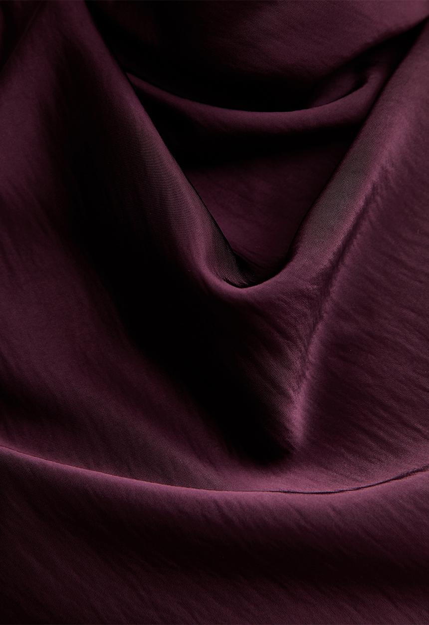New Look - Ec k carter champagne cowl shell - burgundy