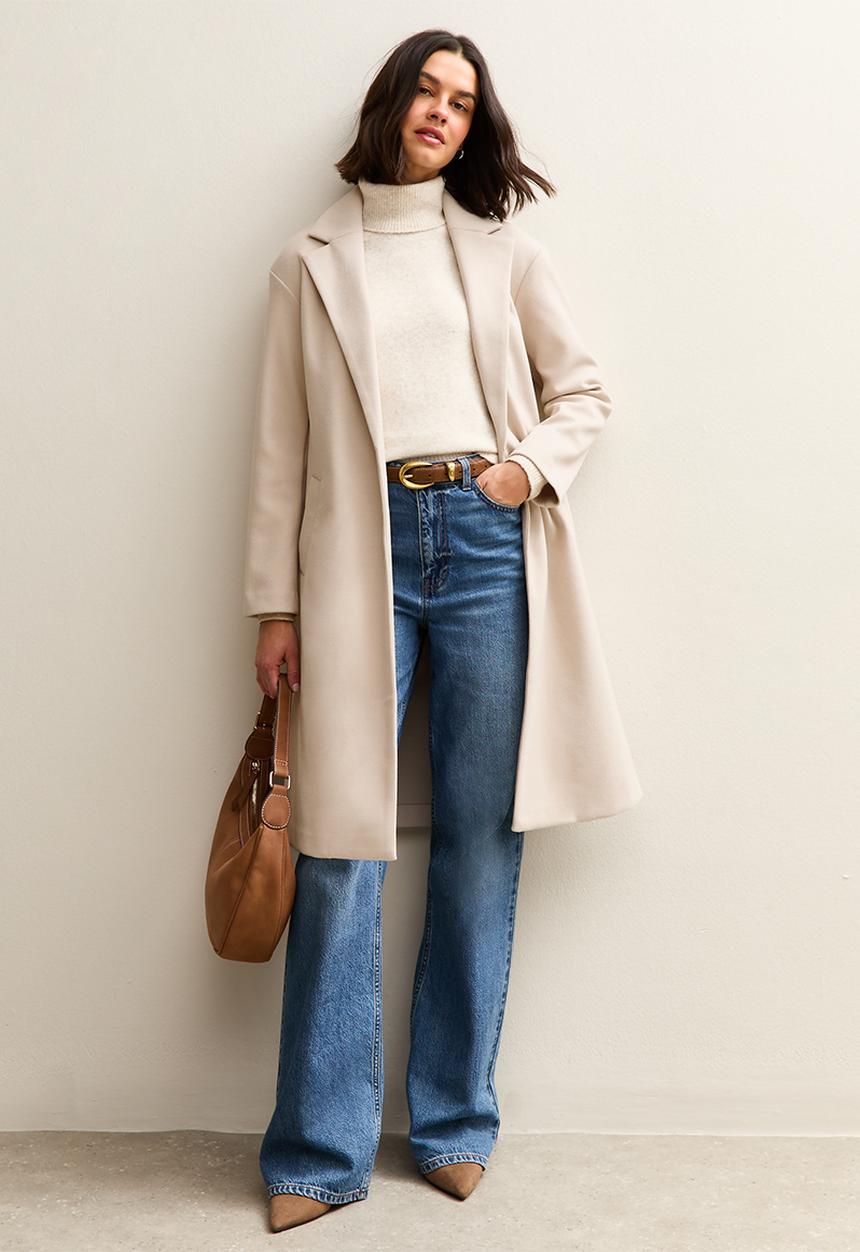 New Look - Dani formal coat - off white