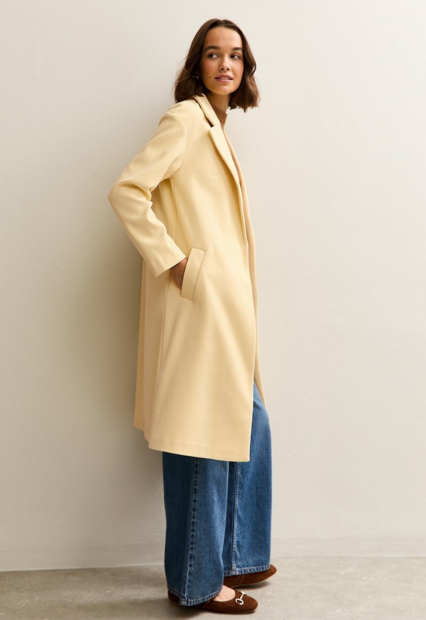 New Look - Dani formal coat - light yellow