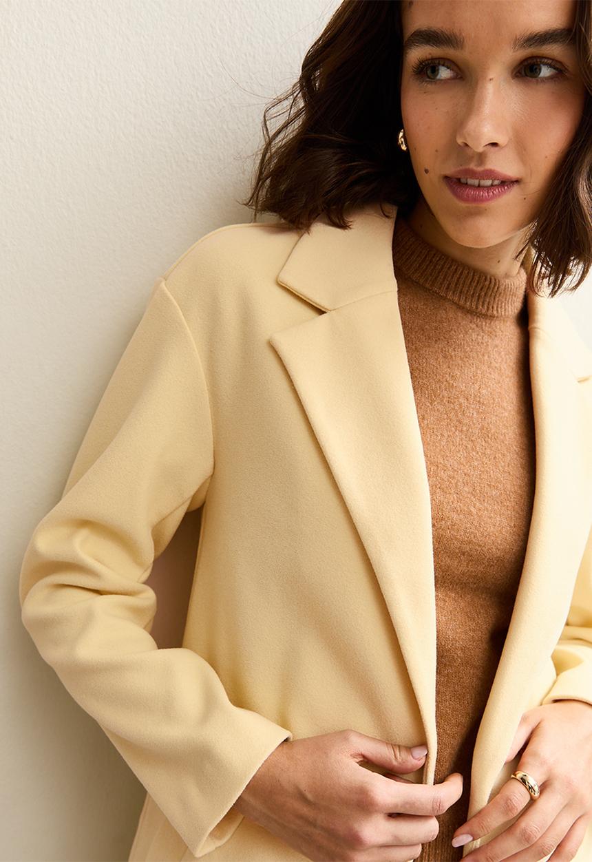 New Look - Dani formal coat - light yellow