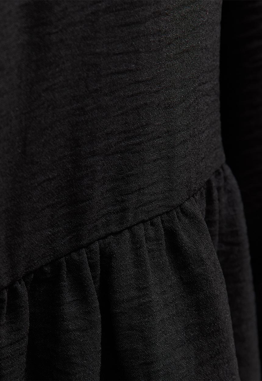 New Look - Ex pbow smock mini - black