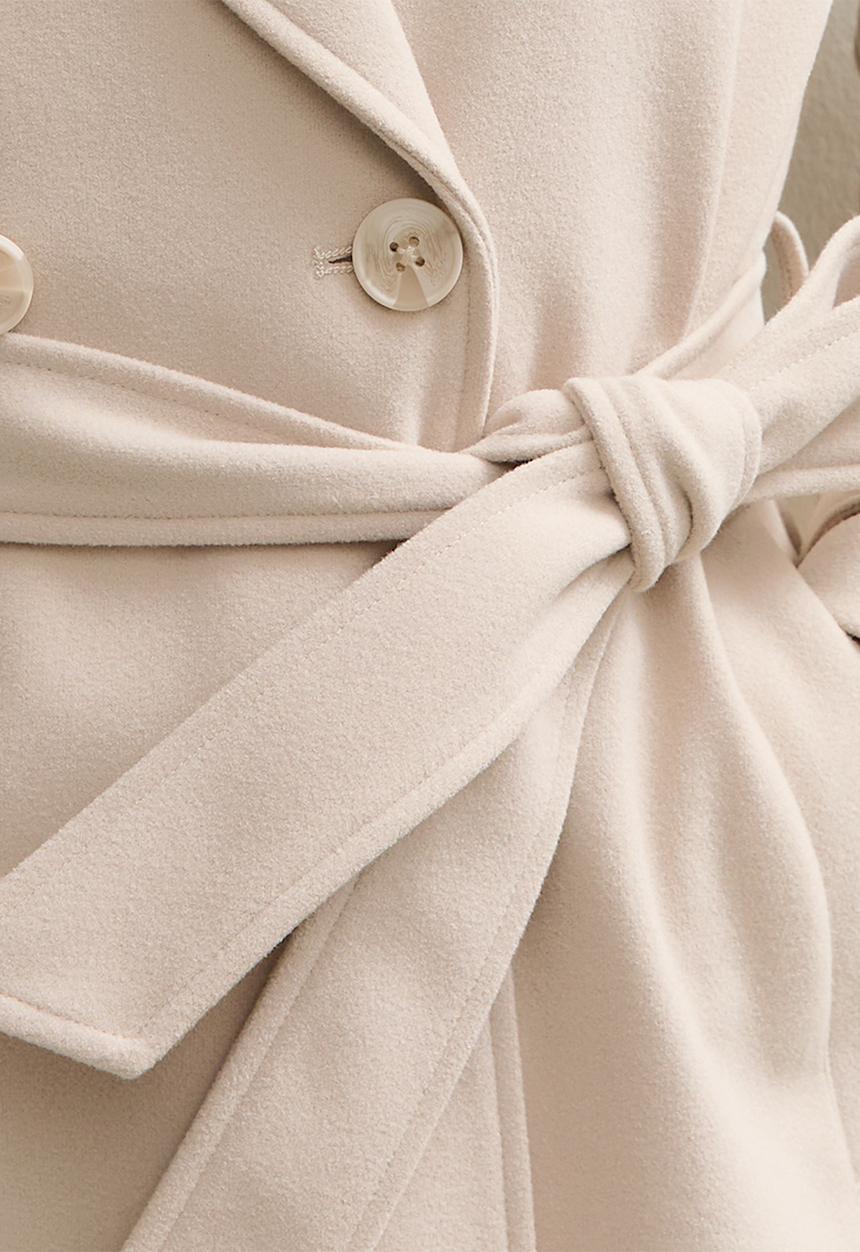 New Look - Cosy mac coat - off white