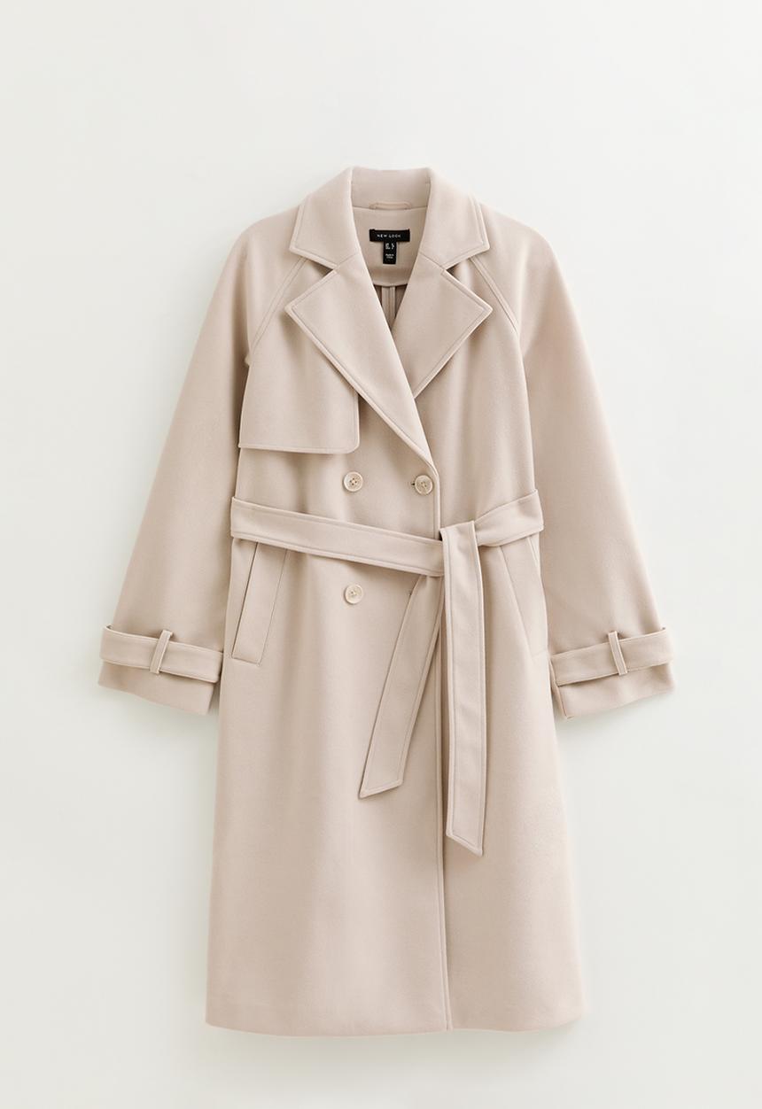 New Look - Cosy mac coat - off white